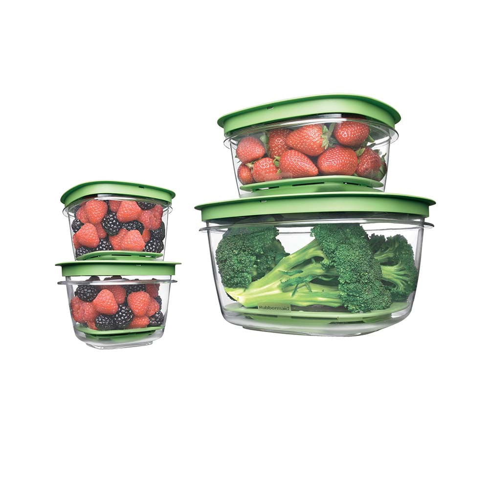 Juego de contenedores plásticos de 8 piezas Rubbermaid - multicenter