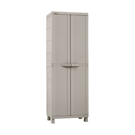 Armario Para Ropa Taupe Grande Rattan - multicenter