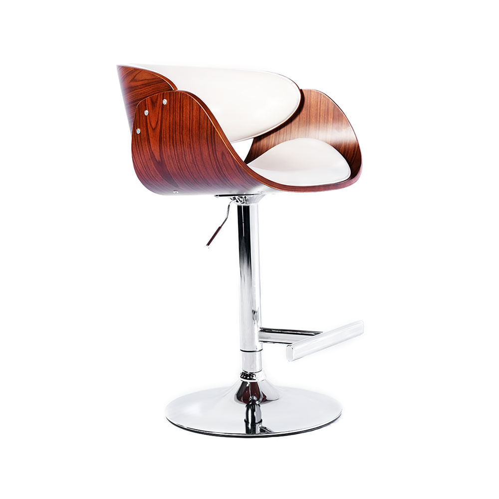 Silla de bar BRISTOL Madera/Metal color blanco Harmony - multicenter