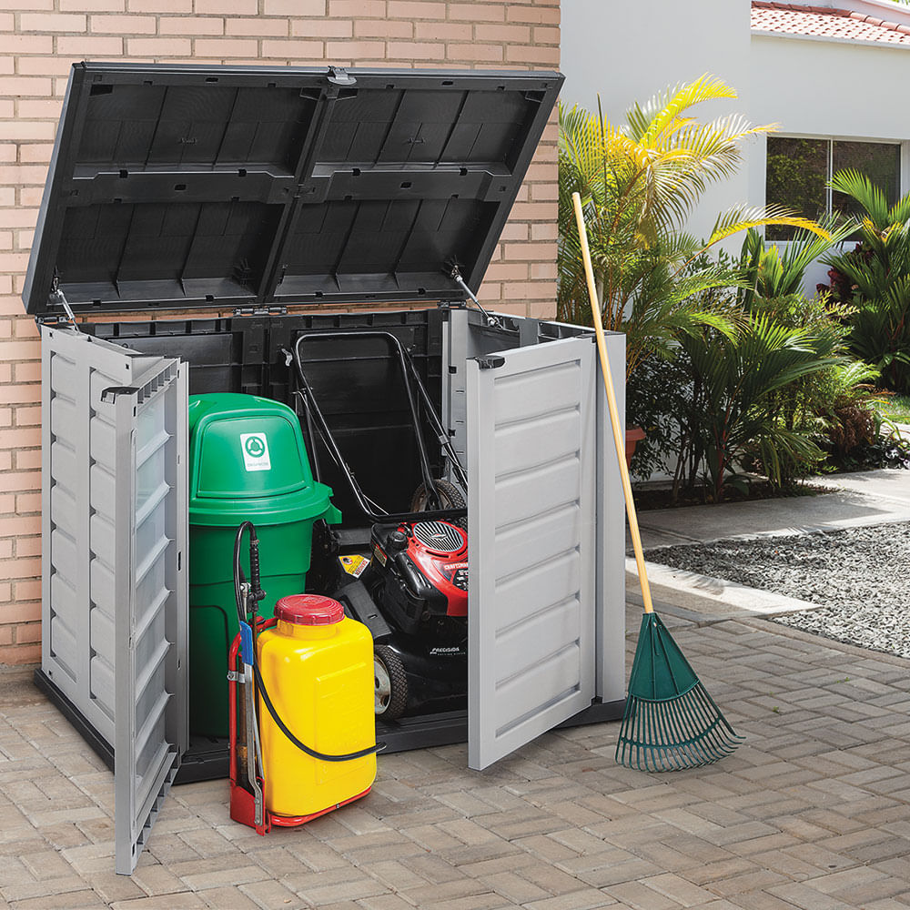 Bodega mediana de jardín color Gris/Negro Rimax - multicenter