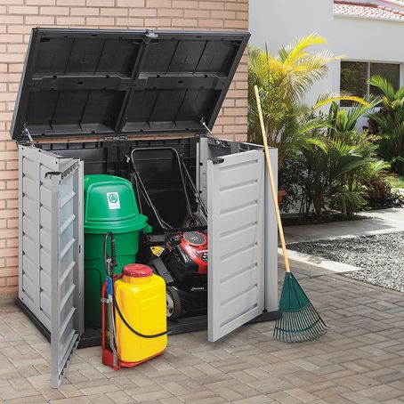 Bodega mediana de jardín color Gris/Negro Rimax - multicenter