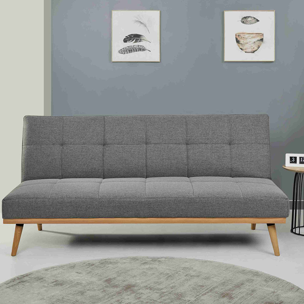 Sofá cama LUCCA tela color Gris Oscuro Impulse - multicenter