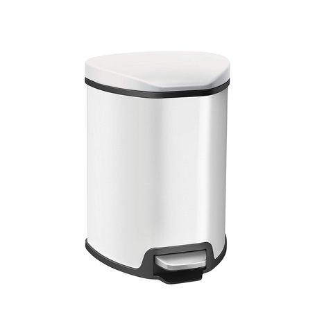 Basurero con Pedal 5L triangular Blanco - multicenter