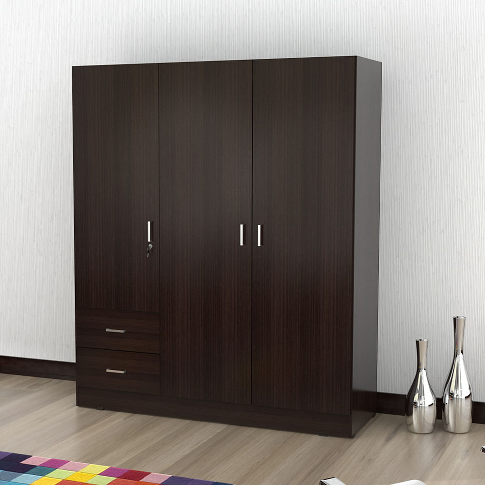 Armario KEVARA color Wengue/Blanco Inval - multicenter