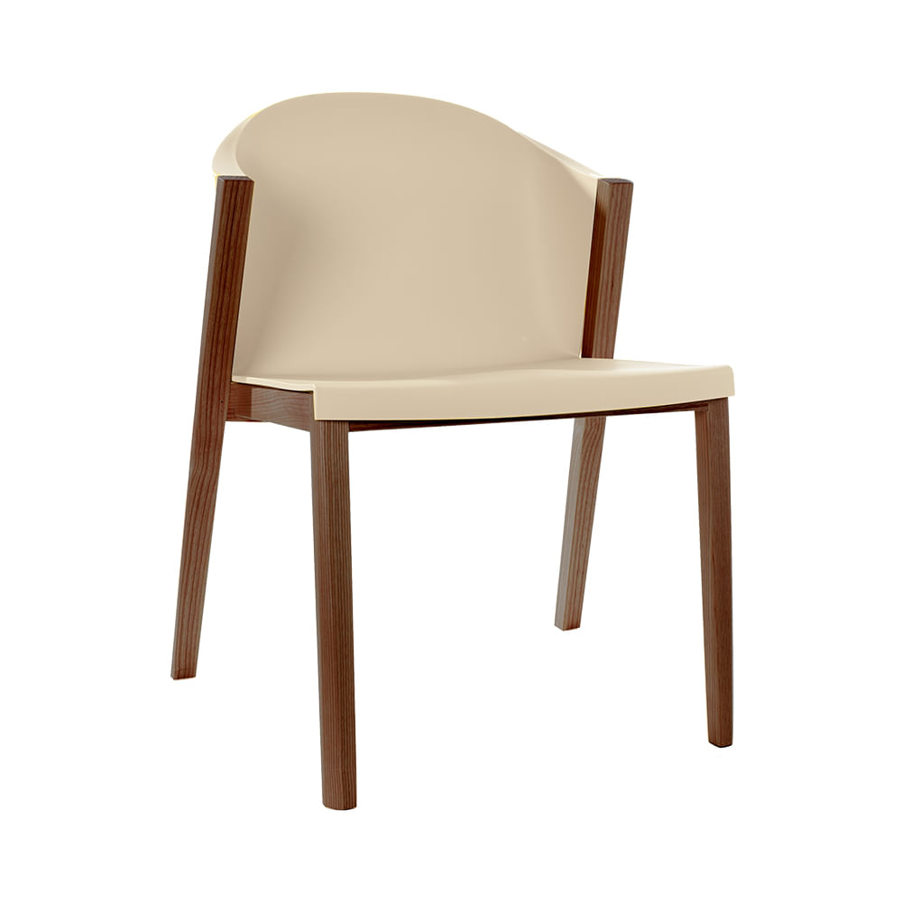 Silla de comedor BERNI sin brazos color Taupé Harmony - multicenter Silla de comedor BERNI sin brazos color Taupé Harmony - multicenter