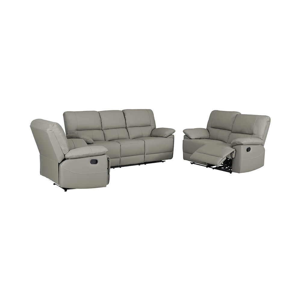 juego de sofa reclinable zhoe cuero 3