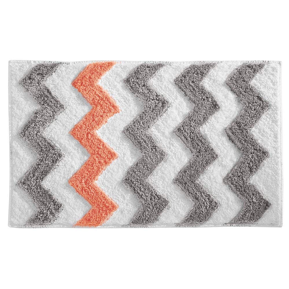 Piso de Baño 76x51cm Coral Gris Chevron - multicenter