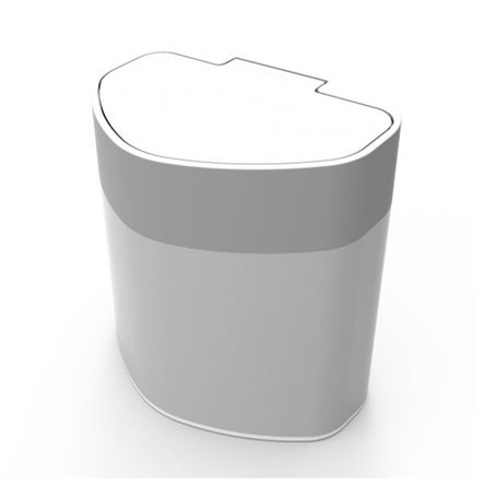 Basurero de cocina Plástico 5L color Blanco Prat-K - multicenter