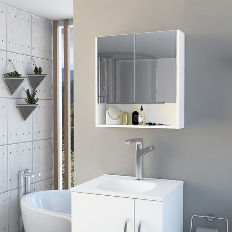 Gabinete Superior de baño JASPE color Blanco Rta Design - multicenter