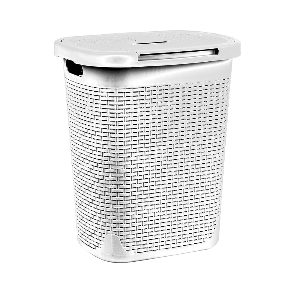 Cesto de Ropa LINES 50L color Blanco Harmony - multicenter