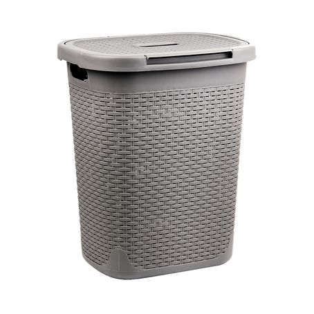 Cesto de Ropa 50L Gris Lines - multicenter