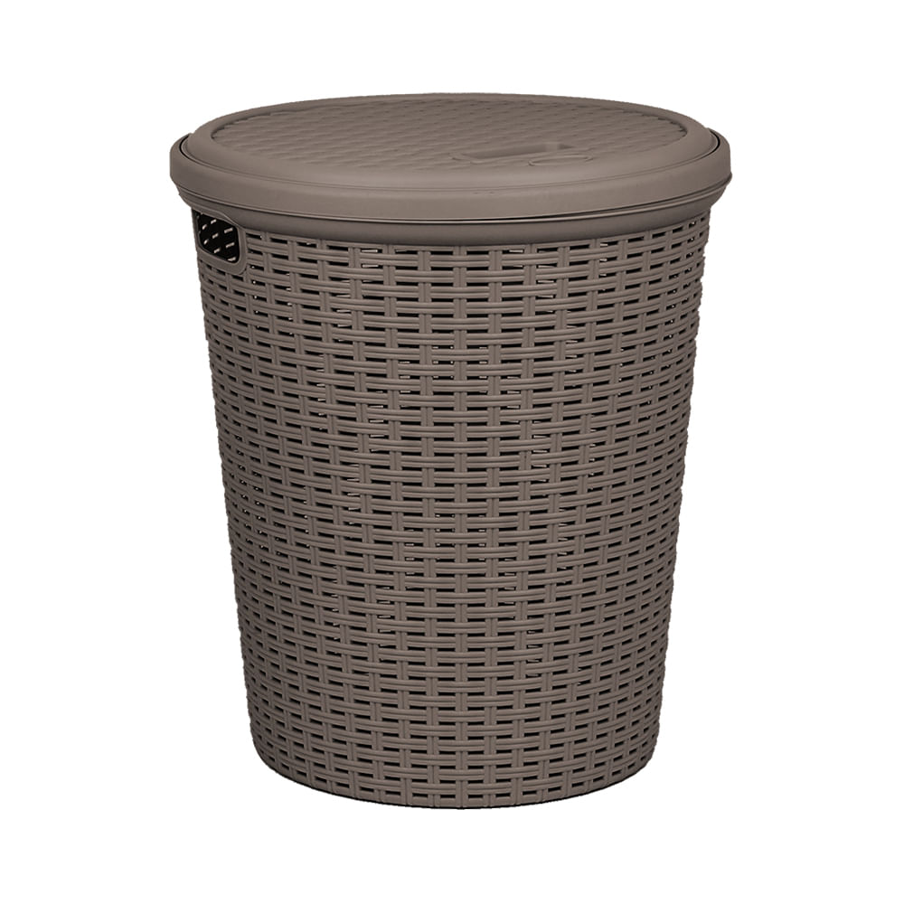 Cesto de Ropa LINES 40L color Chocolate Harmony - multicenter