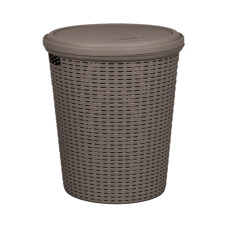 Cesto de Ropa LINES 40L color Chocolate Harmony - multicenter