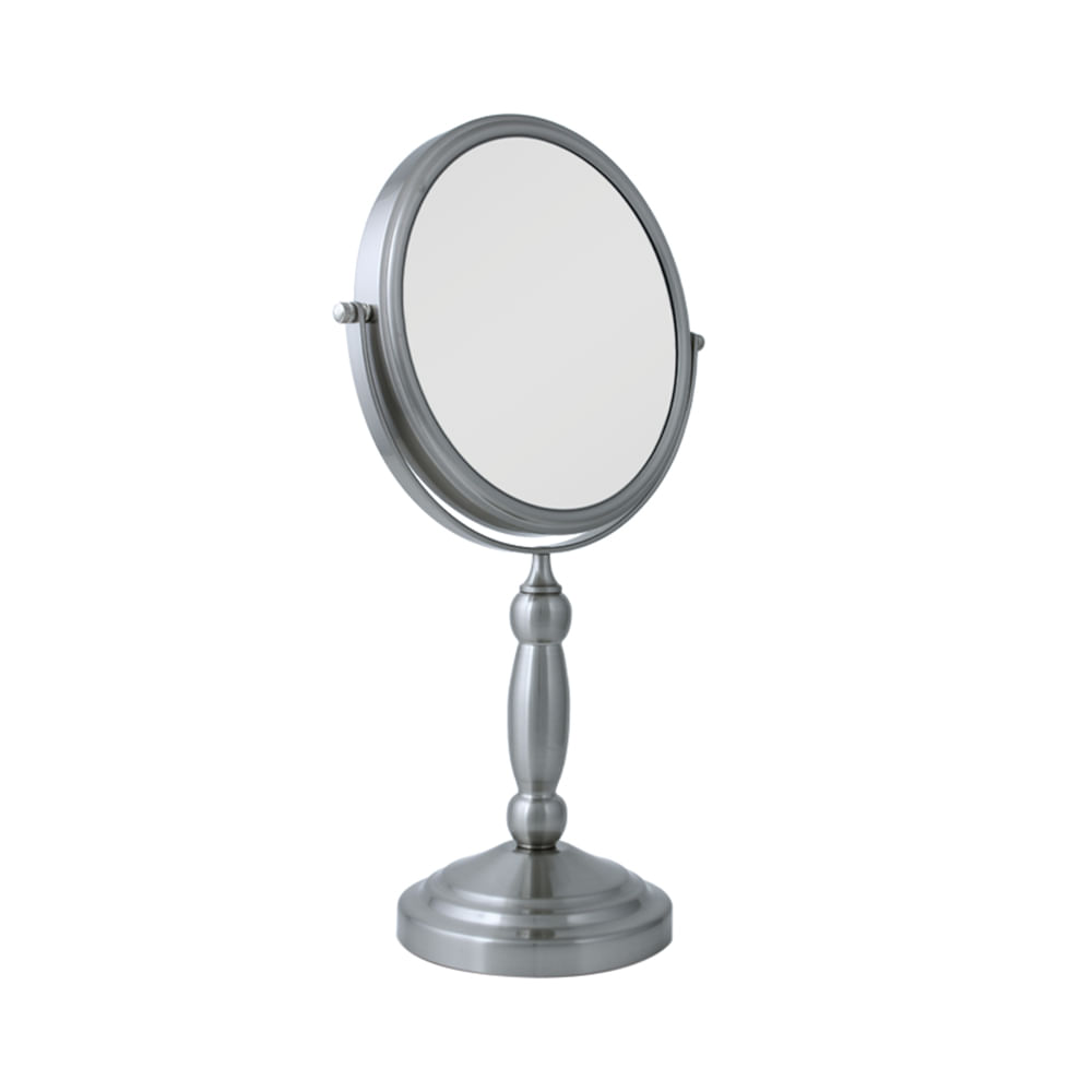 Espejo Con Base 1x 10x Nickel Satin Dual - multicenter