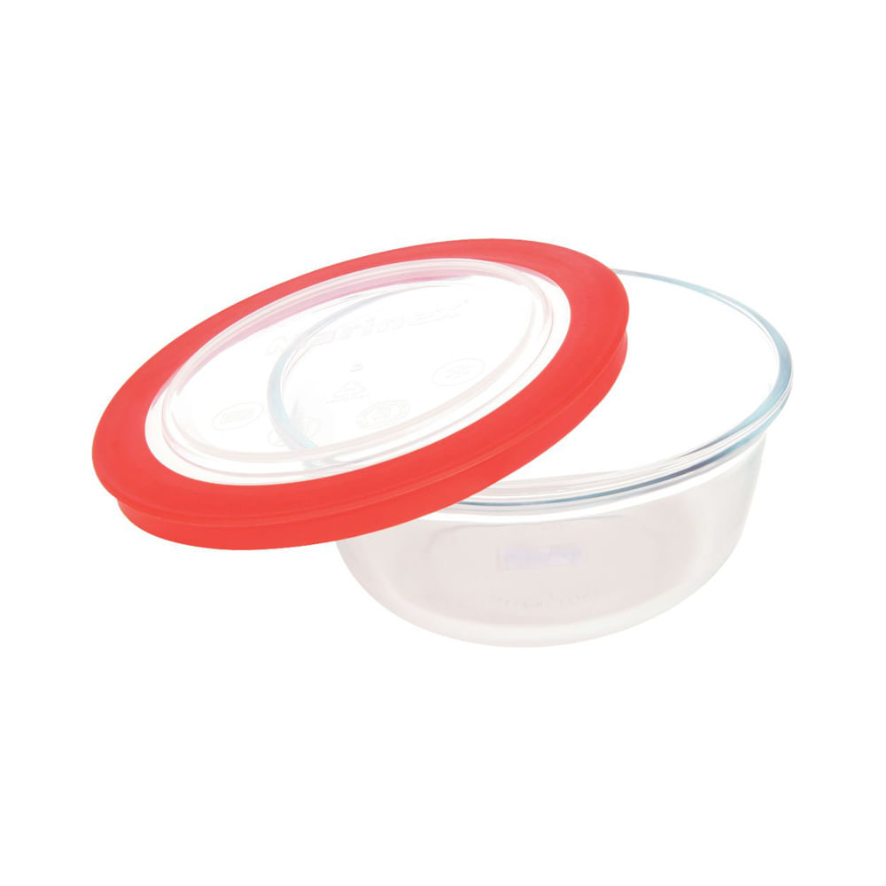 Cuenco redondo pequeño con tapa plastica - multicenter