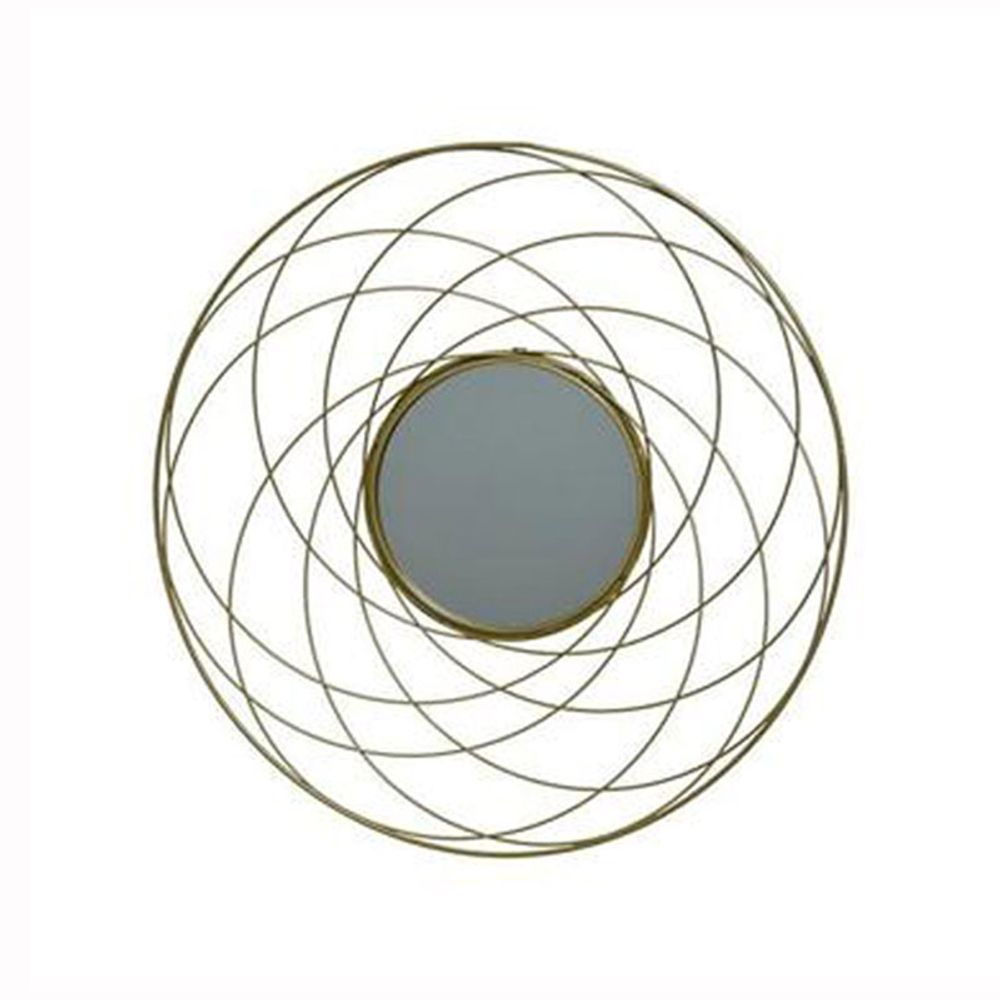Espejo en espiral dorado 50x70 Cm - multicenter