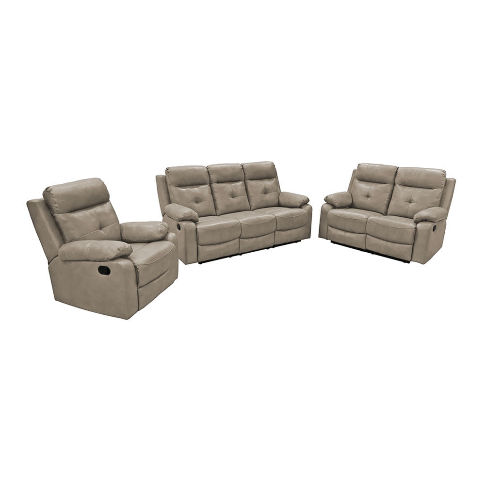 juego de sofa reclinable zhoe cuero 3
