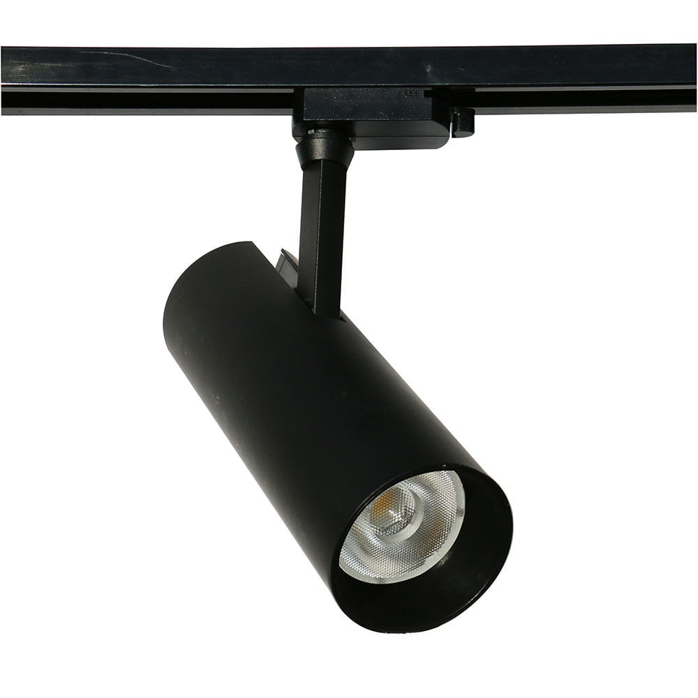 Lámpara de Techo Spot LED riel color Negro 30w - multicenter
