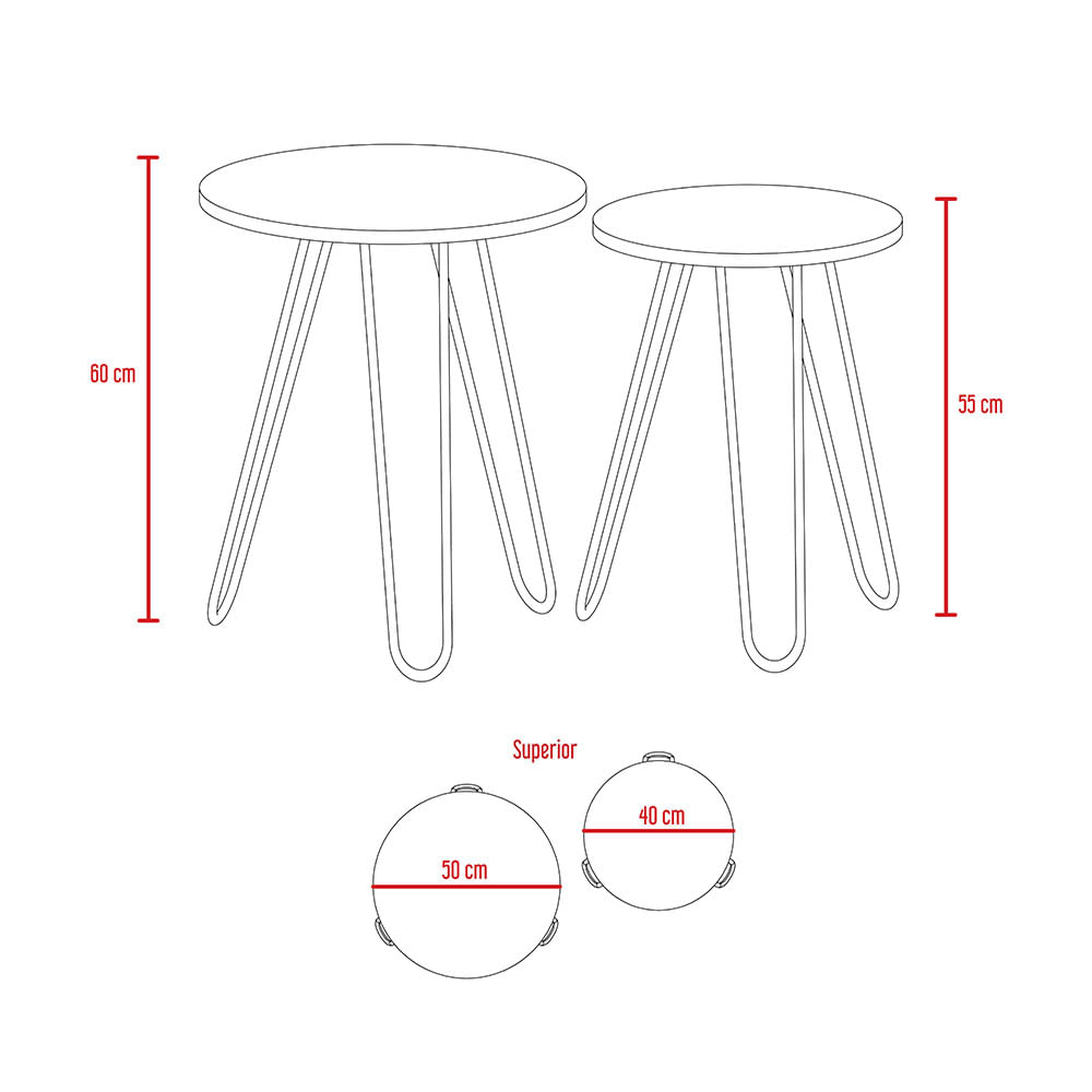 Mesas Auxiliares MAMBA color Coñac - multicenter