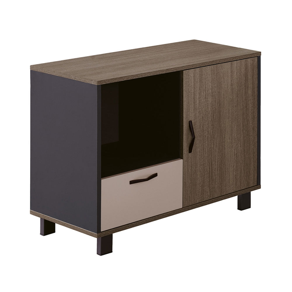 Credenza Auxiliar KYOTO color Café/Gris - multicenter