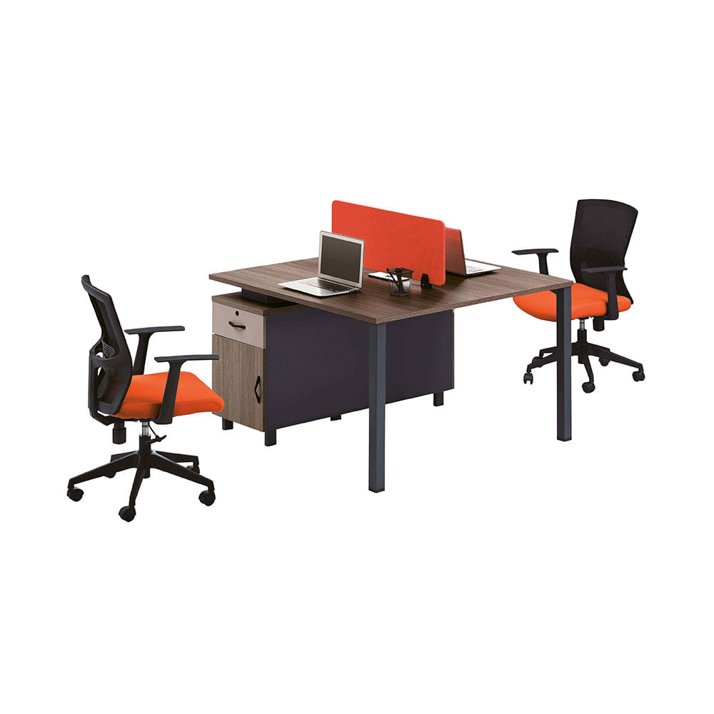 Estación de Trabajo + Gabinete KYOTO 2 puestos - multicenter