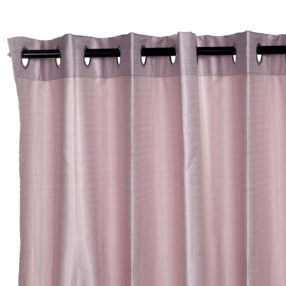 Cortina 140x229cm color Rosa Claro - multicenter