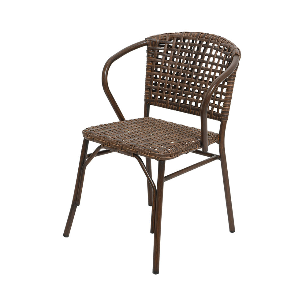 Silla de Comedor de exterior NATAL color Café multicenter Silla de Comedor de exterior NATAL color Café multicenter