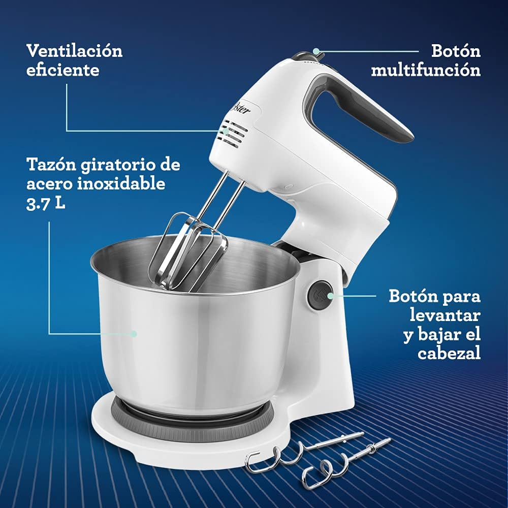 Batidora con pedestal Oster 250 W 6 velocidades 3.7 L (foto 5 de 10)
